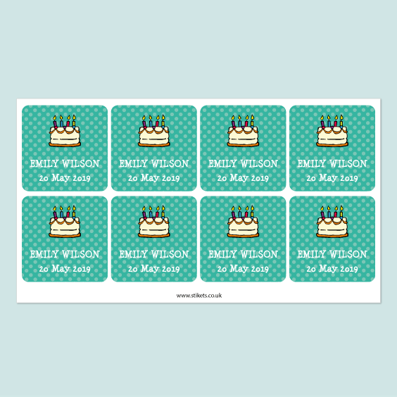Personalized Square Gift Labels