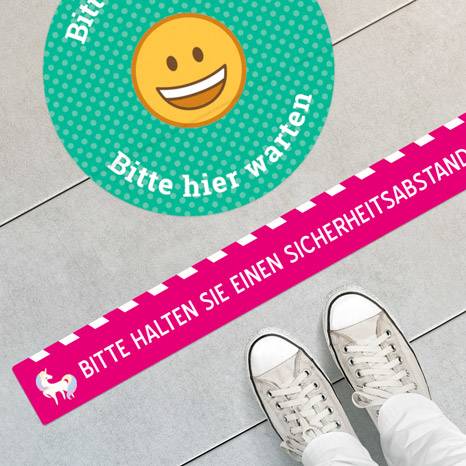 Vinyl-Aufkleber für den Boden