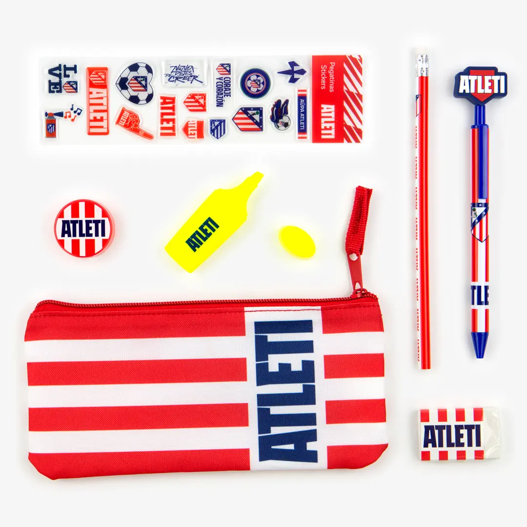 Set de papelería Atlético de Madrid