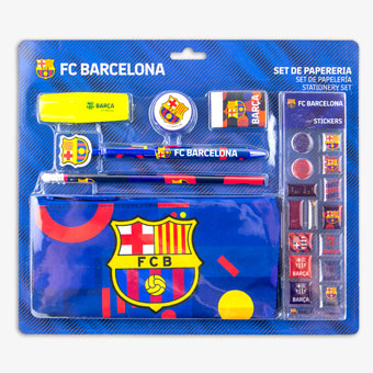 Set de papelería FC Barcelona