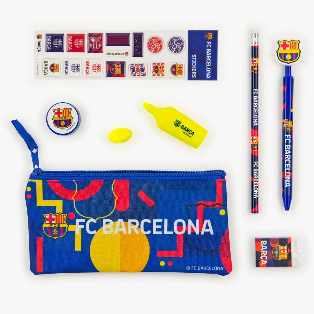 Set de papelería FC Barcelona