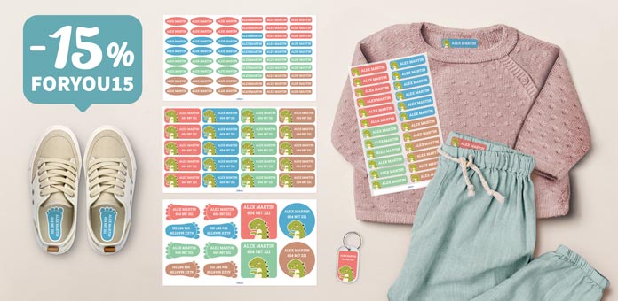 Label everything and get a 15% discount.