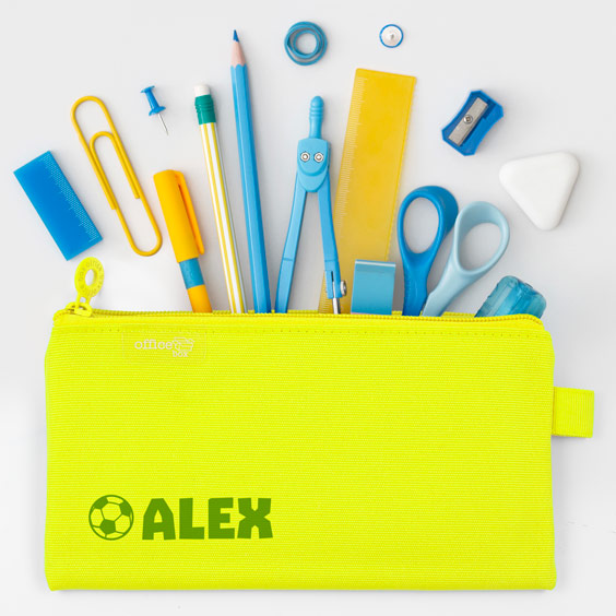 Personalized flat pencil cases