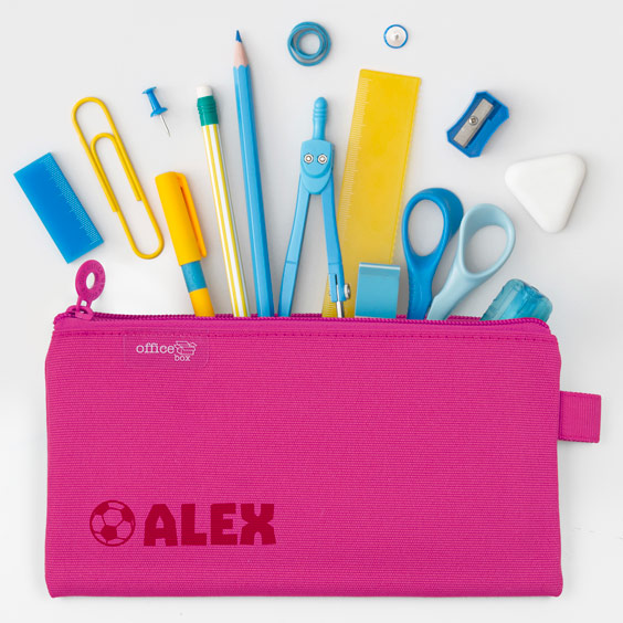 Personalised flat pencil cases