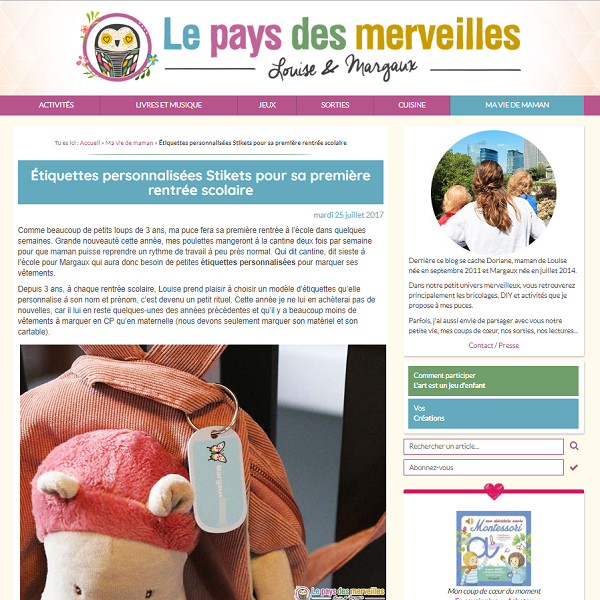 Étiquettes personnalisées ...