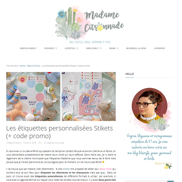 Les étiquettes personnalisées ...