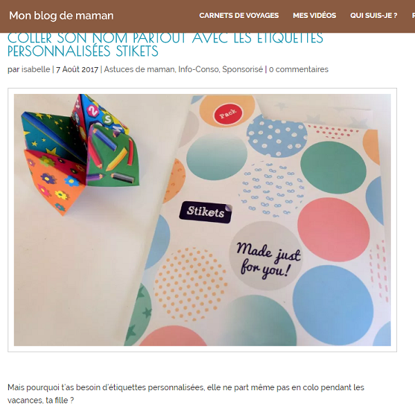 Coller son nom partout ...