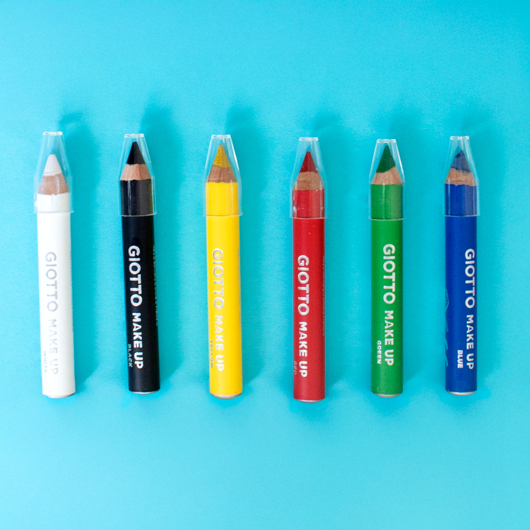 Set de 6 lápices de pintura para la cara de colores clásicos GIOTTO Make Up Set de 6 lápices de pintura para la cara de colores clásicos GIOTTO Make Up