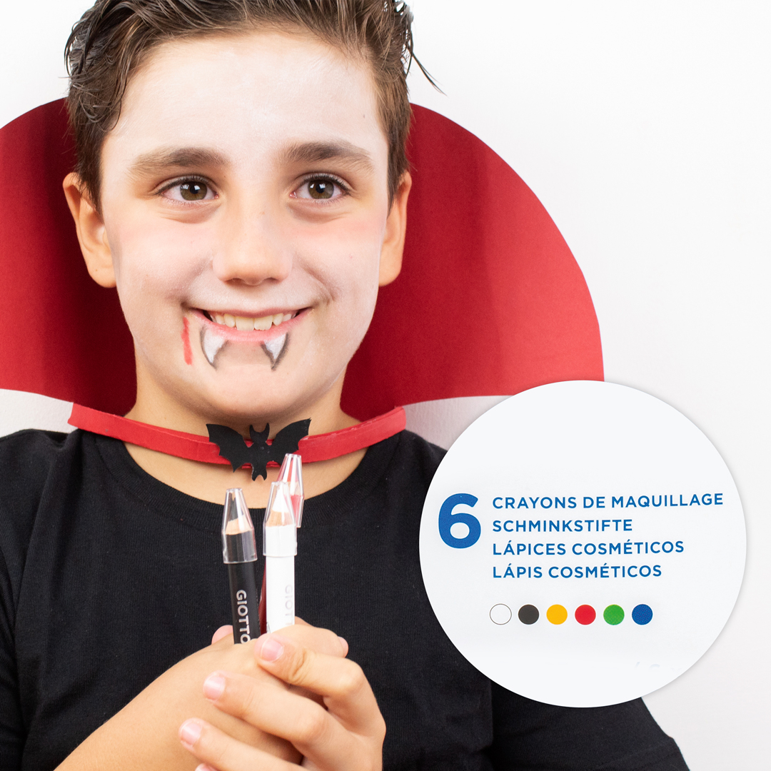 Set de 6 lápices de pintura para la cara de colores clásicos GIOTTO Make Up Set de 6 lápices de pintura para la cara de colores clásicos GIOTTO Make Up