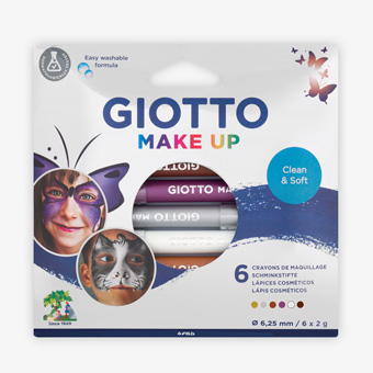 Set de 6 lápices de pintura para la cara de colores metálicos GIOTTO Make Up