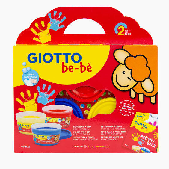 Pintura de dedos para crianças Giotto Be-Bè