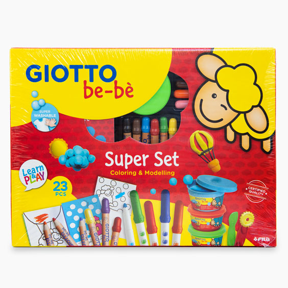 Kit Giotto Be-bè para pintar, brincar e moldar