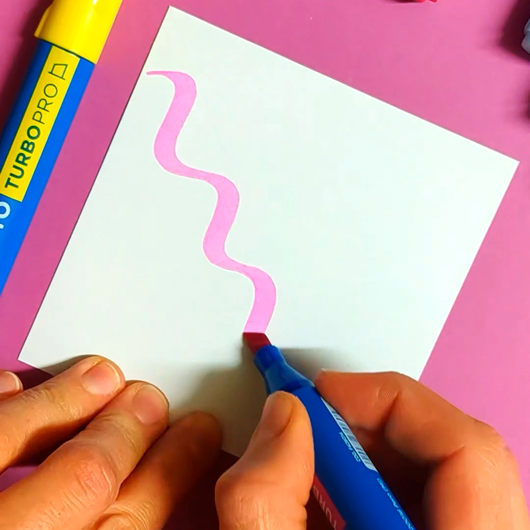 Caja de 15 rotuladores doble punta Giotto Turbo Pro