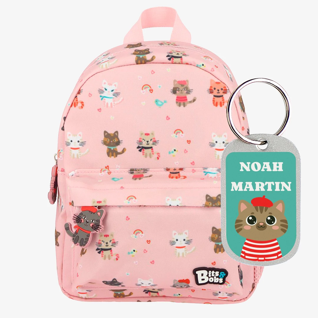PL- Backpack Kids Grafoplas Baby Cats Pink