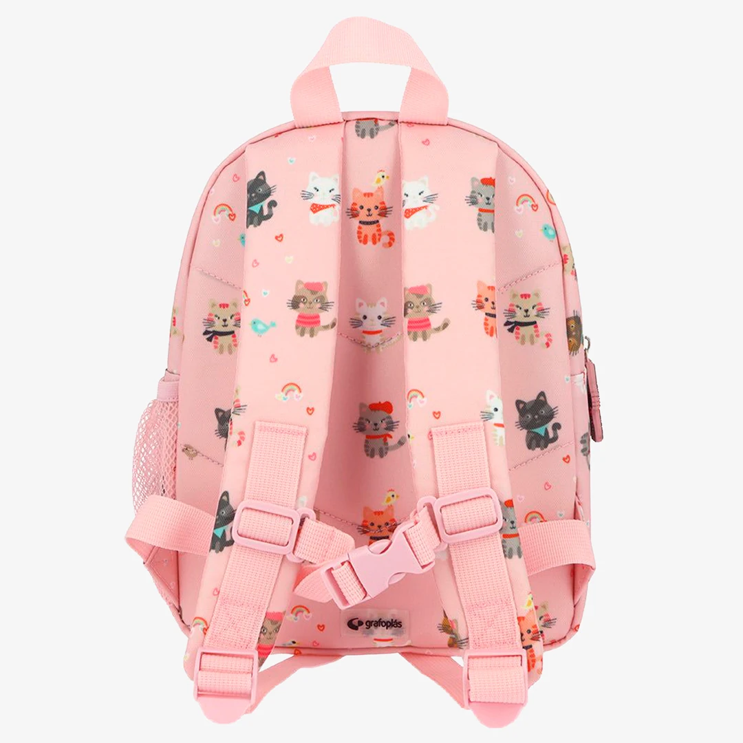 PL- Backpack Kids Grafoplas Baby Cats Pink