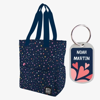 Tote bag B&B Hearts personnalisable
