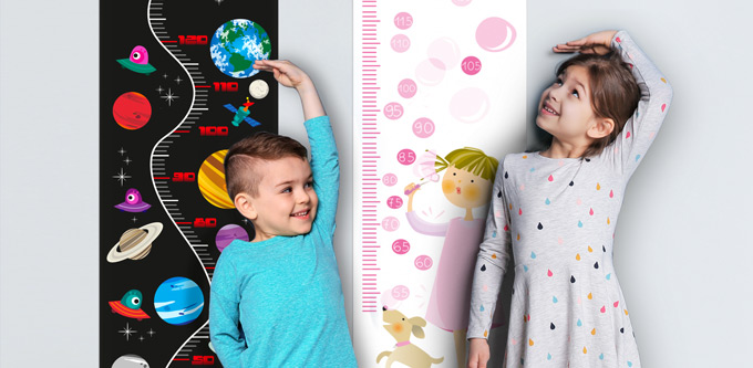 Child growth chart with name