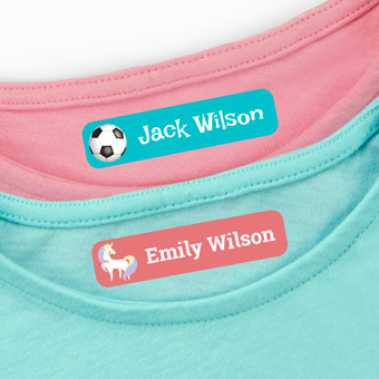 Iron on name labels for clothes
