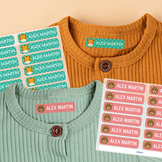 Small Iron-On Clothing Labels