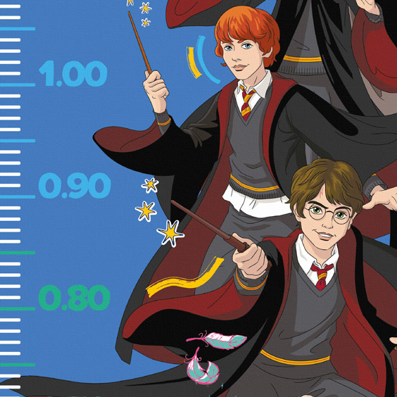 Régua de crescimento personalizada de Harry Potter comic