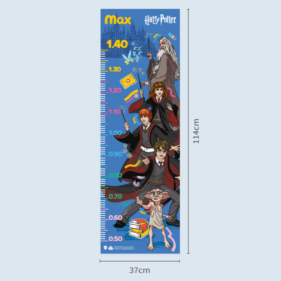 Personalised Harry Potter Comic Growth Chart Stikets