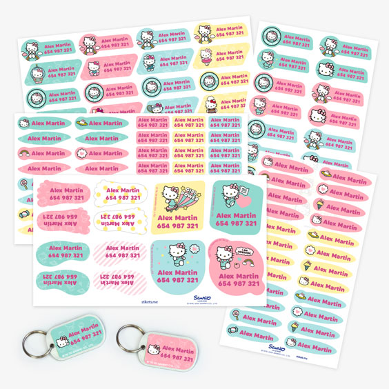 Hello Kitty Name Label Pack