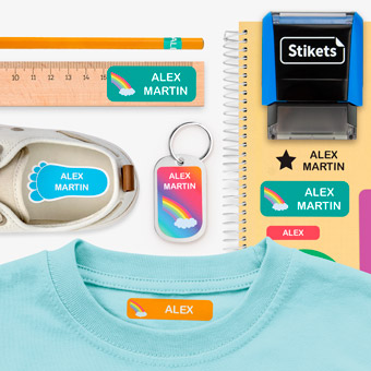 Pack Etichette e Timbro personalizzabili