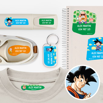 Pack etichette di Dragon Ball