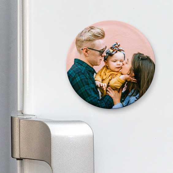 Personalised Round Fridge Magnets 32mm