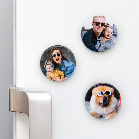 Personalised Round Fridge Magnets 38mm