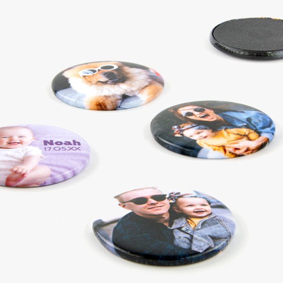 Personalised Round Fridge Magnets 38mm