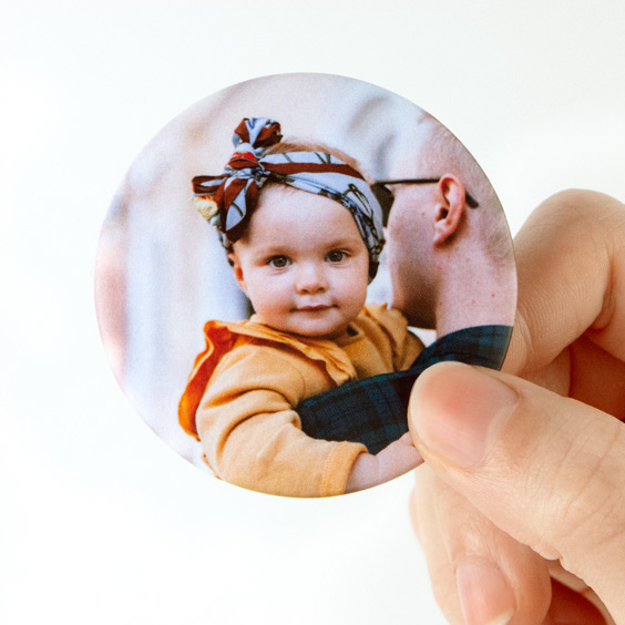 Personalised Round Fridge Magnets 56mm