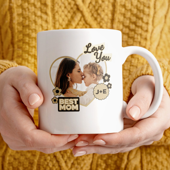 Personalised Ceramic Mug with Photo and Name