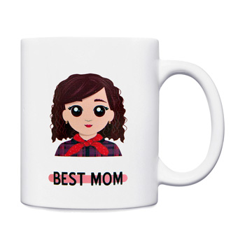 Taza personalizada de cerámica con icono o Twinie®️