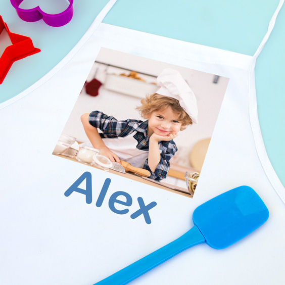Personalisierte Küchenschürze für Kinder mit Foto
