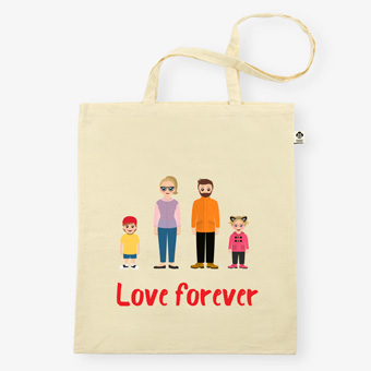 Personalised Organic Cotton Tote Bag – Twinie® Family
