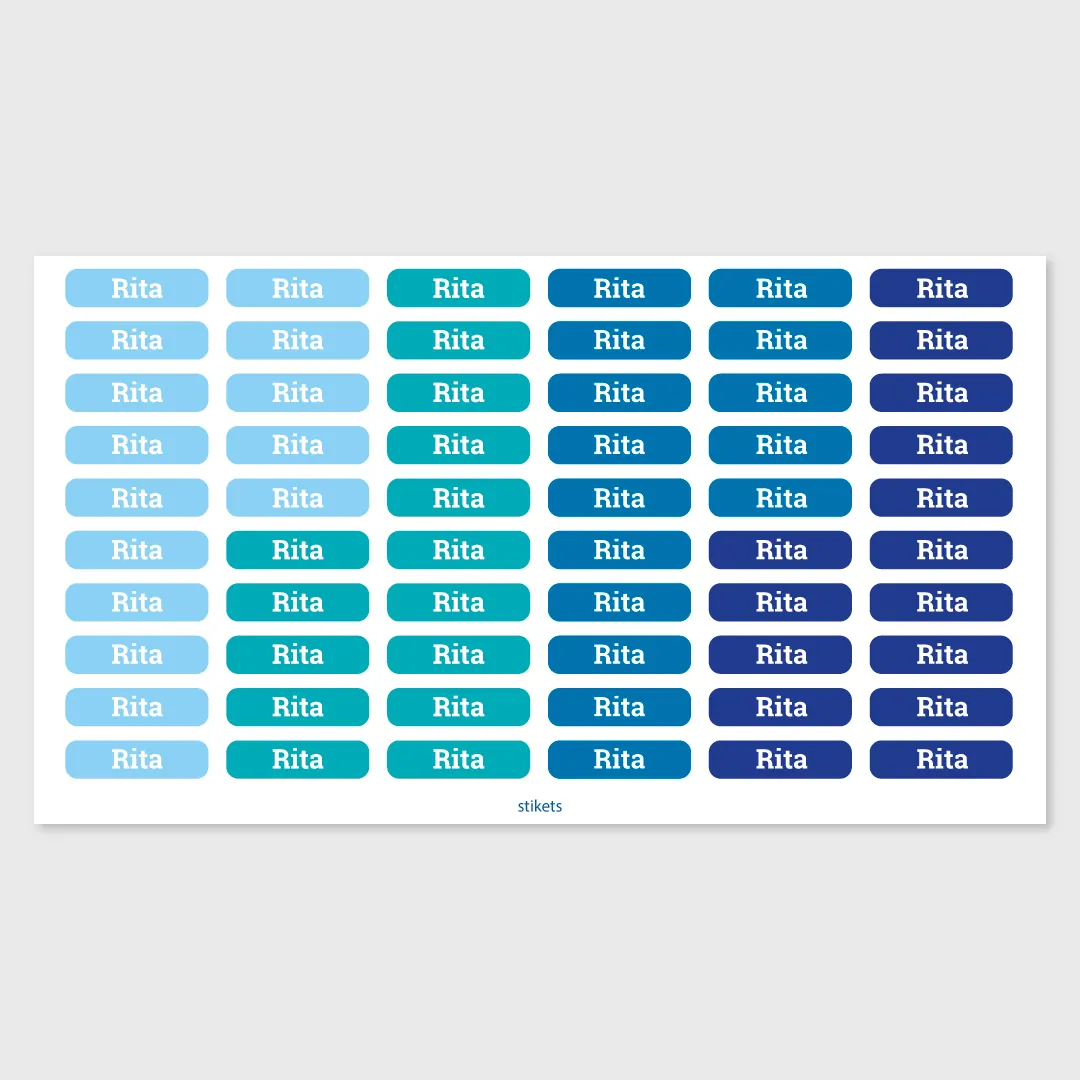 Etiquetas autocolantes minis