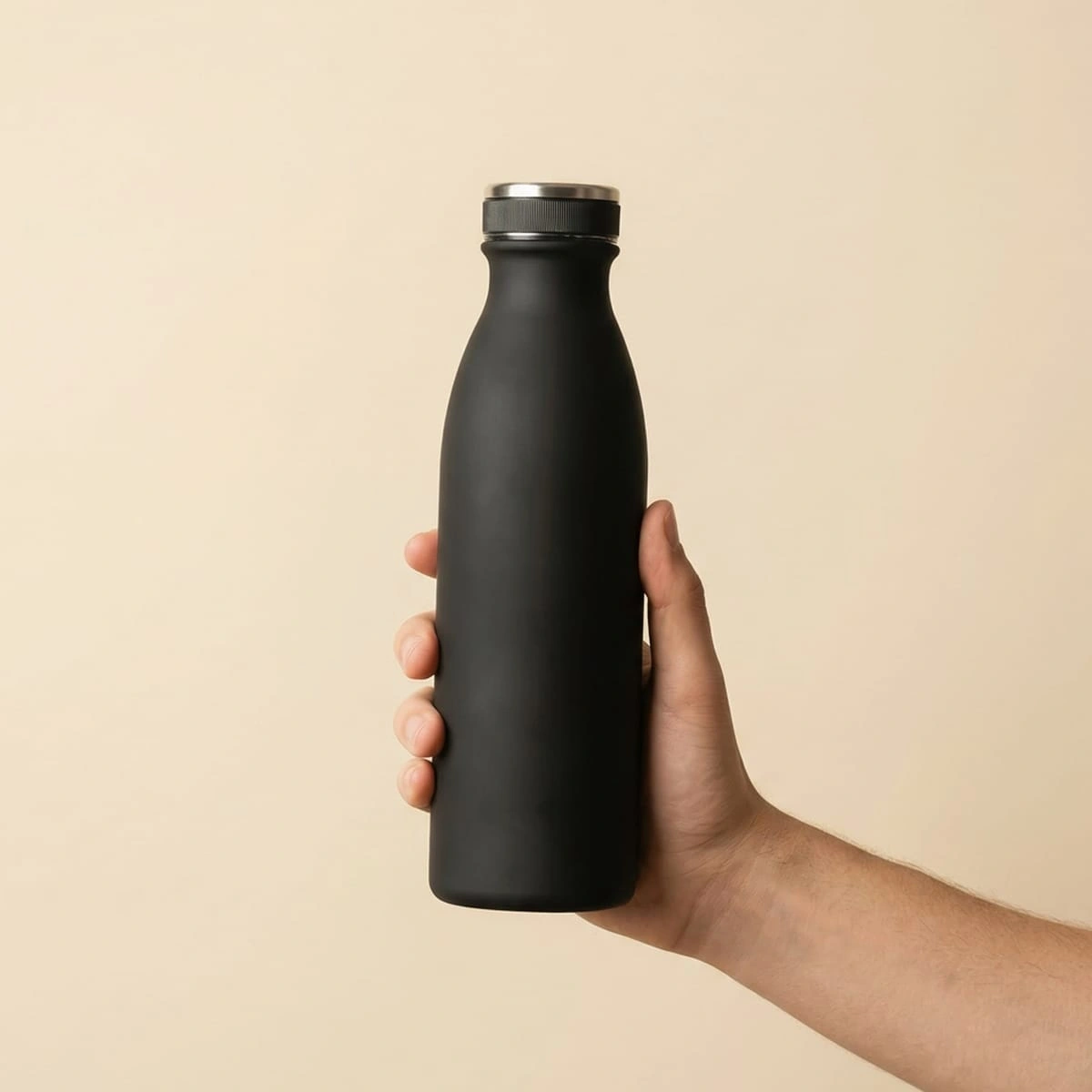 Gourde isotherme personnalisée Tandem 500ml Noire