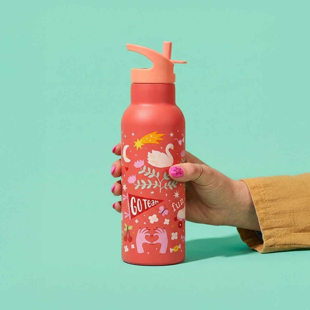 Gourde isotherme en acier inoxydable personnalisable Fun A Little Lovely Company