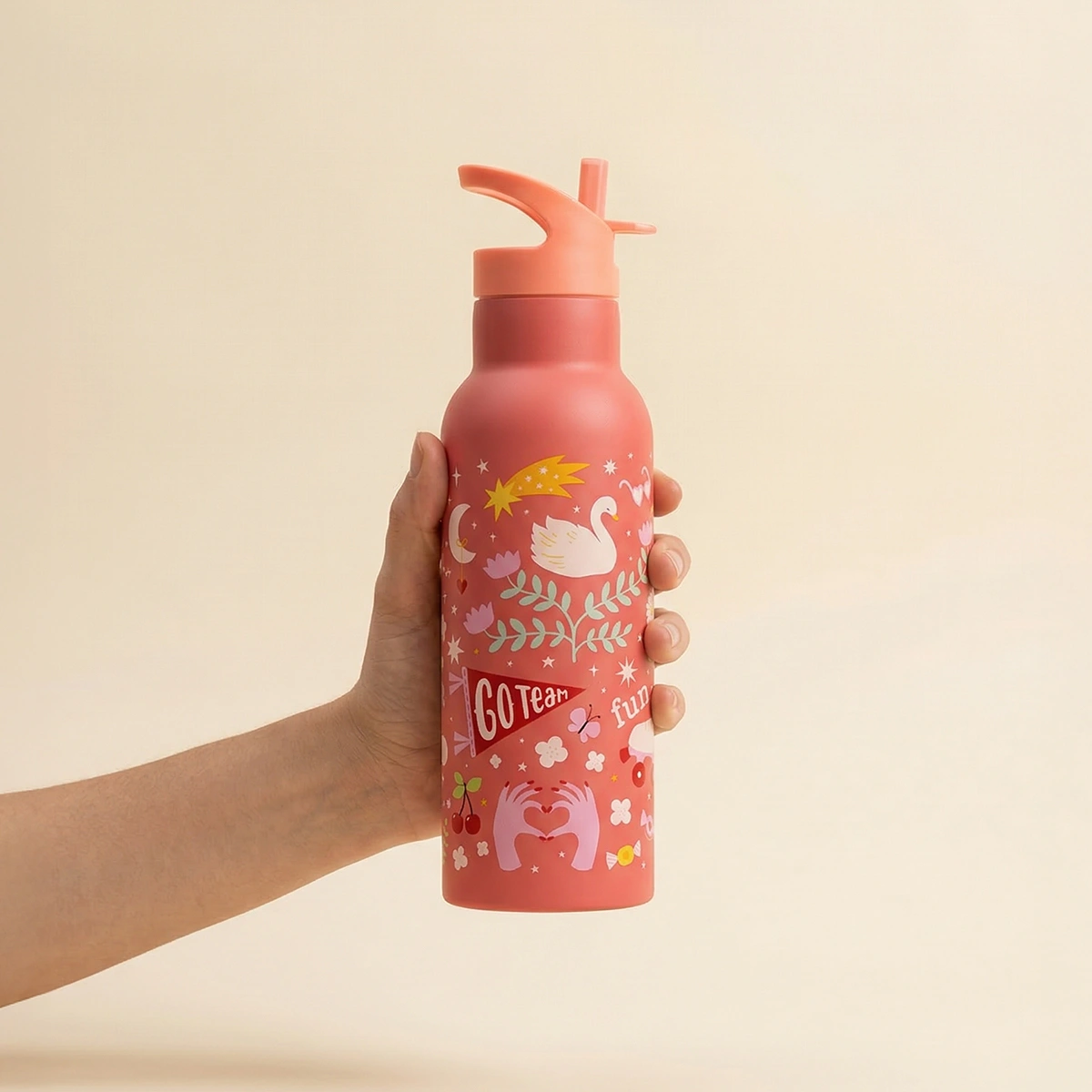 Gourde isotherme en acier inoxydable personnalisable Fun A Little Lovely Company