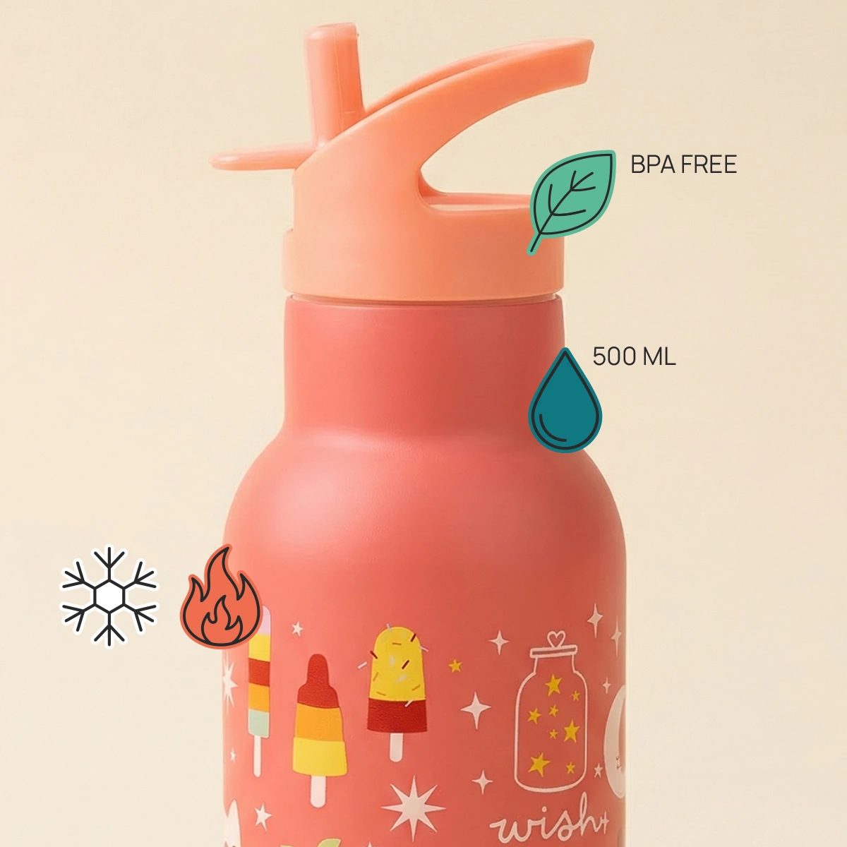 Gourde isotherme en acier inoxydable personnalisable Fun A Little Lovely Company