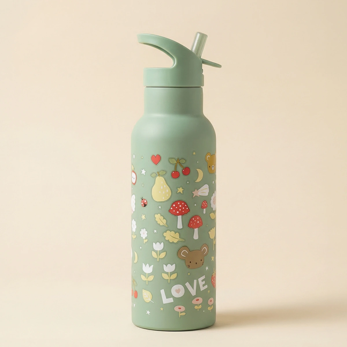 Gourde isotherme en acier inoxydable personnalisable Joy A Little Lovely Company