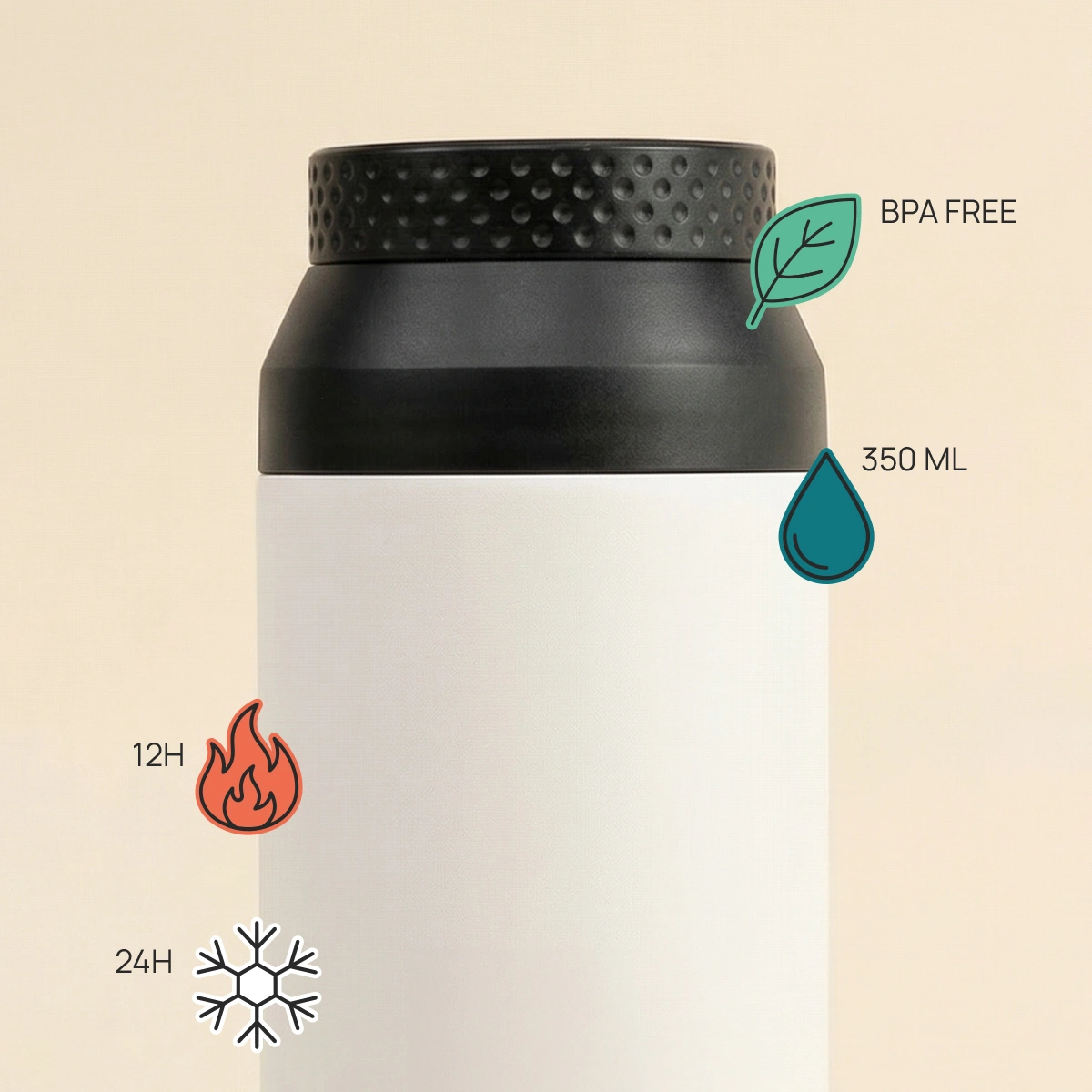 Gobelet isotherme personnalisé Runbott Cup Mii 350 ml