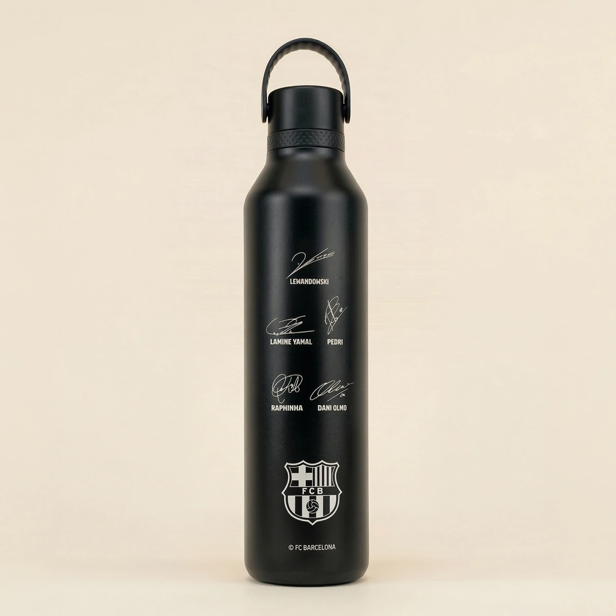 Gourde Barça Runbott 1L personnalisée avec signatures