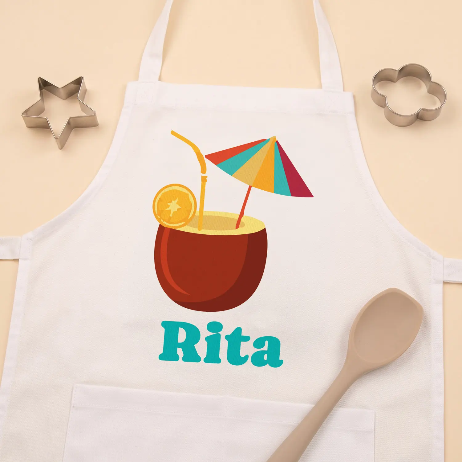 Delantal de cocina personalizado con nombre para adultos Delantal de cocina personalizado con nombre para adultos