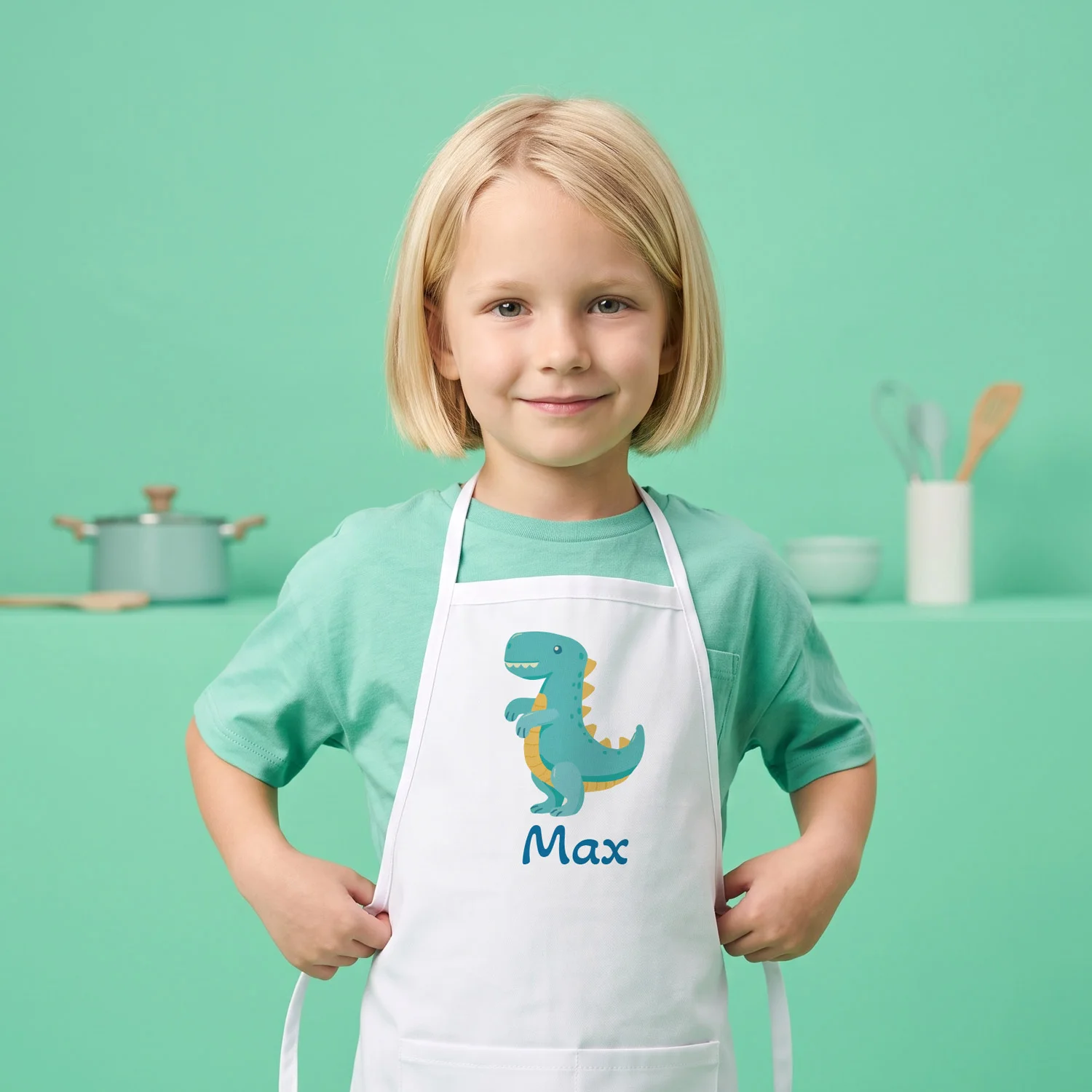Delantal de cocina personalizado con nombre para niños Delantal de cocina personalizado con nombre para niños