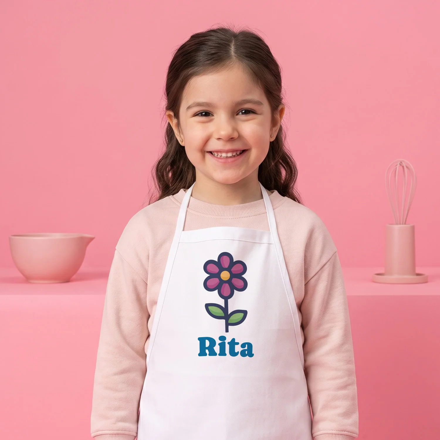 Delantal de cocina personalizado con nombre para niños Delantal de cocina personalizado con nombre para niños