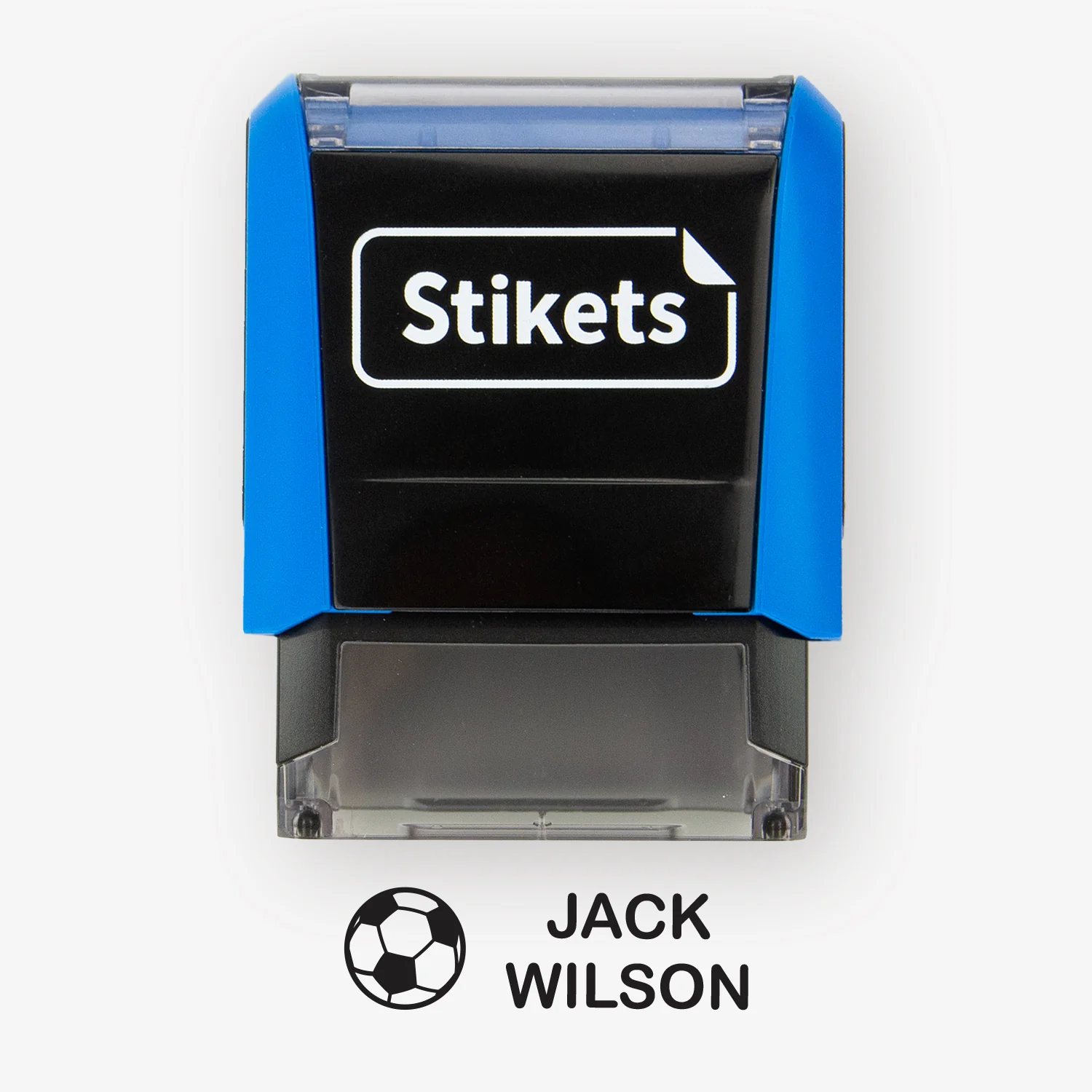 Personalised rectangular name stamp for clothes and belongings Personalised rectangular name stamp for clothes and belongings