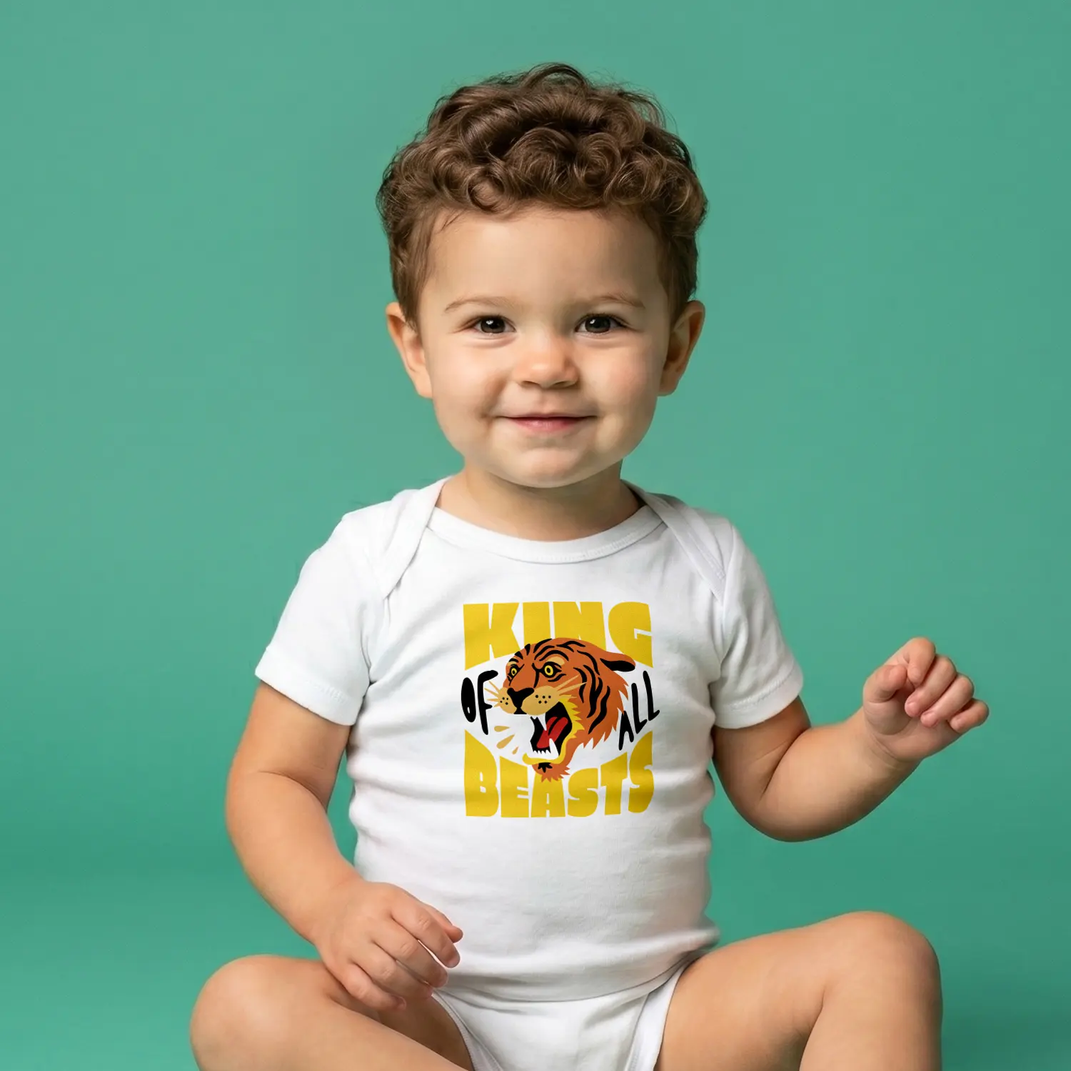 ID 5394 Baby Short Sleeve Bodysuit Rabbit Skins 4400 - 234