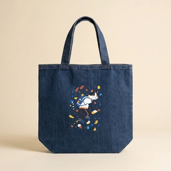 Personalised Organic Denim Tote Bag